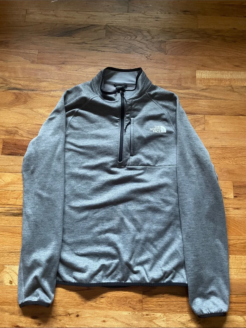 The North Face Men's Heather Gray Half-Zip Pullover